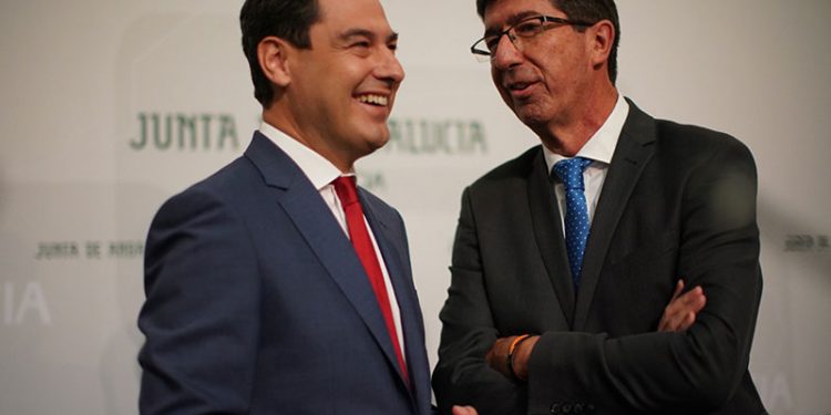 Juanma Moreno deja en manos de la oposición un adelanto electoral 1 juanma moreno juan marin junta andalucia