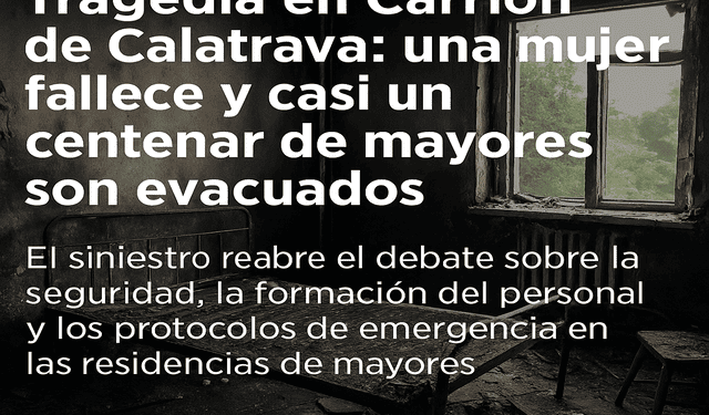 Incendio en residencia de Carrión de Calatrava: un cigarro podría ser la causa del trágico fallecimiento de una residente 1 Incendio en residencia de Carrion de Calatrava un cigarro podria ser la causa de
